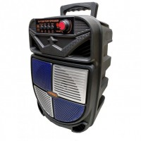 Портативна колонка Kimiso QS-4006 із дротовим мікрофоном