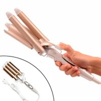 Плойка для волосся потрійна хвиля Kemei KM 1010