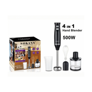 Sokany SK-1710-4 занурювальний блендер 4 в 1, 500 Вт, 2 швидкості