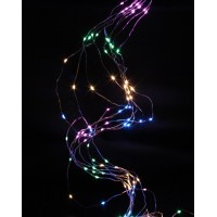 Xmas гірлянда 300L (Copper) на мідному дроті (Крапля роси) Кінський хвіст Мультикольорова 3M (100)