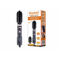 Фен-щітка для укладання волосся Kemei KM-8022, 2 насадки 1000W