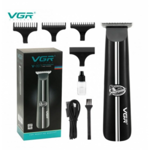 Машинка для стрижки бороды та вусів VGR V-007 4 насадки