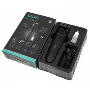 Машинка для стрижки волосся VGR V-015 Professional Black акумуляторна, 1000 мАч, 5 Вт