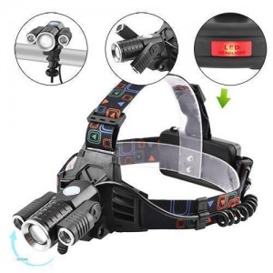 Ліхтар налобний Police W602-T6+2XPE Bike, 2x18650, велокріплення, zoom, ЗУ microUSB, Box Ліхтар налобний Police W602-T6+2XPE Bike, 2x18650, велокріплення, zoom, ЗУ microUSB, Box