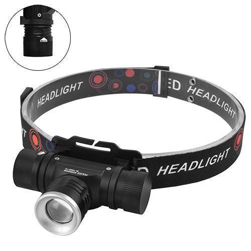 Ліхтар налобнийPolice 5808-T6, 1x18650, zoom, ЗП microUSB, Box