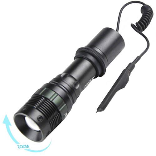 Ліхтар Police Q8455- XPE, під рушницю, винос. кнопка, ЗУ 220V, 1х8650 / 3хААА, zoom, Box