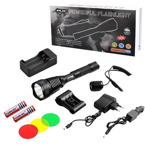 Ліхтар Police Q2800-T6, під рушницю, винос.кнопка, 2х18650, 3 фільтра, ЗП 220V / 12V, Box