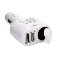 Автомобільна USB зарядка від прикурювача 12V VST-813, 2 USB Автомобільна USB зарядка від прикурювача 12V VST-813, 2 USB