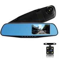 Автомобільний відеореєстратор-дзеркало L-9002, LCD 4.3 '', 2 камери, 1080P Full HD Автомобільний відеореєстратор-дзеркало L-9002, LCD 4.3 '', 2 камери, 1080P Full HD