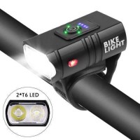 Велоліхтар BK-02Pro-2XPE ULTRA LIGHT, ALUMINUM, індикація заряду, Waterproof, акумулятор, ЗУ Type-C Велоліхтар BK-02Pro-2XPE ULTRA LIGHT, ALUMINUM, індикація заряду, Waterproof, акумулятор, ЗУ Type-C