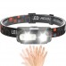 Ліхтар налобний 1804A-XPE+COB, Motion Sensor, 1x18650, ЗП Type-C