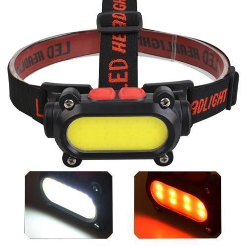 Ліхтар налобний BL-209-COB (White+Red), Li-Ion акум., Waterproof, ЗП Type-C
