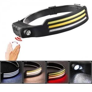 Ліхтар налобний BL-W689-LM+3COB (White+Yellow+Red), Motion Sensor, Li-Ion акум., ЗП Type-C, Box