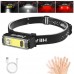 Ліхтар налобний BL-T124-ХРЕ+COB (White+Red), Motion Sensor, 1x18650, ЗП Type-C