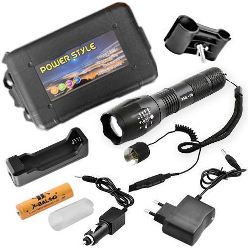 Ліхтар Police Q1831-T6, під рушницю, винос.кнопка, 1x18650/3xAAA, zoom, ЗУ 220V/12V, Box