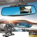 Автомобільний відеореєстратор-дзеркало L-9002, LCD 4.3 '', 2 камери, 1080P Full HD