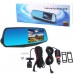 Автомобільний відеореєстратор-дзеркало L-9004, LCD 3.5'', 2 камери, 1080P Full HD