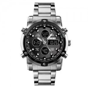 Годинники наручні 1389SIBK SKMEI, SILVER-BLACK Годинники наручні 1389SIBK SKMEI, SILVER-BLACK