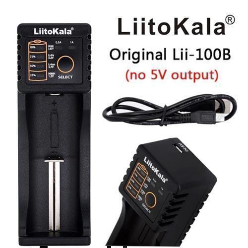 Зарядний пристрій LiitoKala Lii-100B, 1xААА/ АА/ 14500/ 16340/ 18650