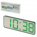 Годинник мережевий VST-898-4, яскраво-зелений, температура, USB