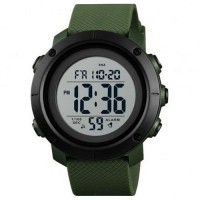 Годинники наручні 1434AGWT SKMEI, ARMY GREEN-WHITE, ABS RING