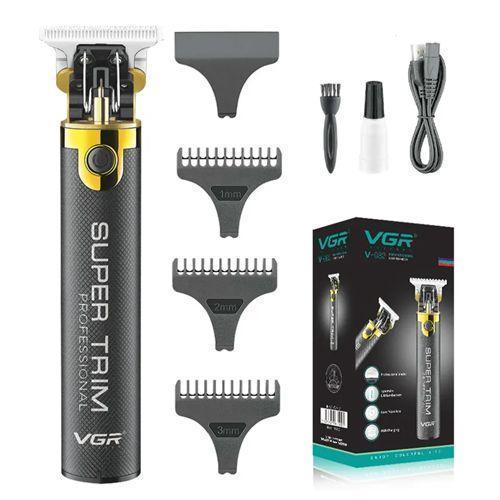 Машинка (триммер) для стрижки волосся та бороди VGR V-082, Professional, 3 насадки, STRONG BATTERY