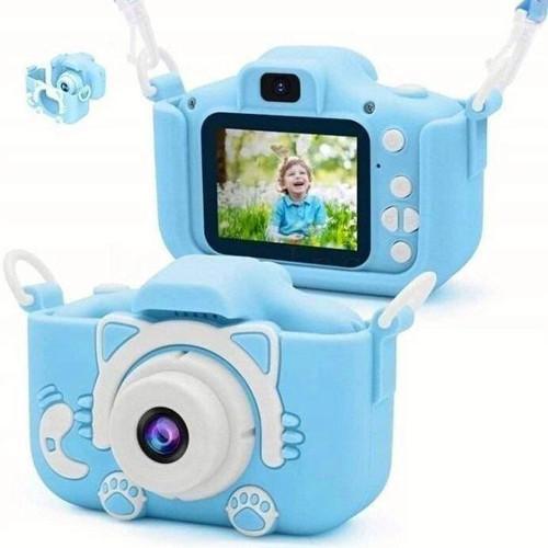Дитячий фотоапарат ET015 Cat, blue