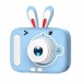 Дитячий фотоапарат X900 Rabbit, blue