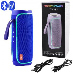 Bluetooth-колонка TG287, lightshow party, speakerphone, радио, blue