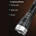 Ліхтар PLD-008 WHITE LASER LED PM10-TG, Li-Ion акумулятор, power bank, індикація заряду, ЗУ Type-C, zoom, Box