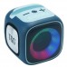 Bluetooth-колонка TG359 з RGB ПІДСВІЧУВАННЯМ,  speakerphone, радіо, blue