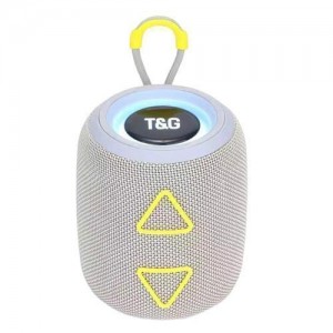 Bluetooth-колонка TG655 з RGB ПІДСВІЧУВАННЯМ,  speakerphone, радіо, grey