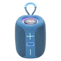 Bluetooth-колонка TG658 з RGB ПІДСВІЧУВАННЯМ,  speakerphone, радіо, blue