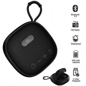 Bluetooth-колонка з навушниками TG813, з функцією speakerphone, радіо, black Bluetooth-колонка з навушниками TG813, з функцією speakerphone, радіо, black