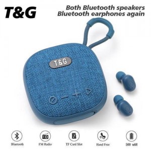 Bluetooth-колонка з навушниками TG813, з функцією speakerphone, радіо, blue Bluetooth-колонка з навушниками TG813, з функцією speakerphone, радіо, blue