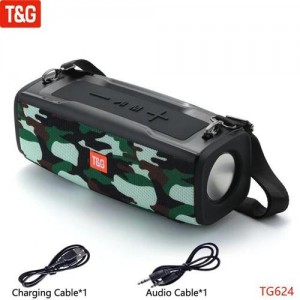 Bluetooth-колонка TG624 з RGB ПІДСВІЧУВАННЯМ, speakerphone, радіо, camouflage