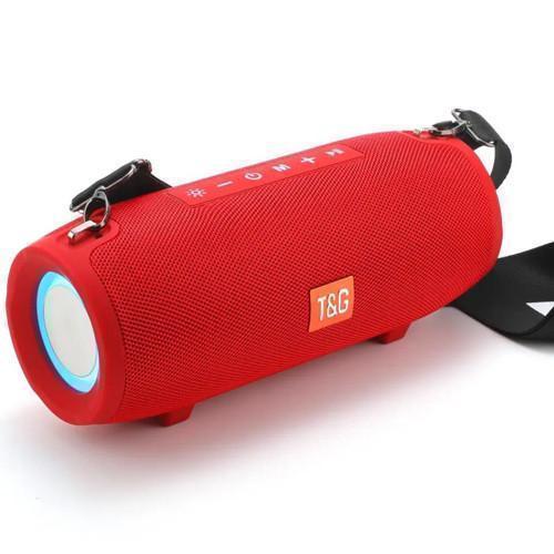 Bluetooth-колонка TG322 з RGB ПІДСВІЧУВАННЯМ,  speakerphone, радіо, red