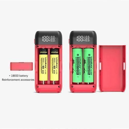 Зарядний пристрій + POWER BANK LiitoKala Lii-MP2, 2x18650/ 21700