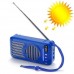 Bluetooth-колонка TG368, speakerphone, радіо, сонячна батарея, blue