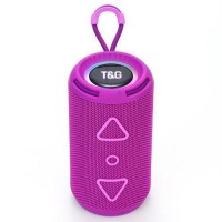 Bluetooth-колонка TG656 з RGB ПІДСВІЧУВАННЯМ,  speakerphone, радіо, purple