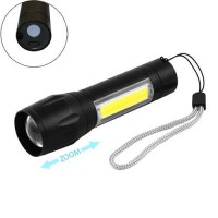 Ліхтар Police 8424-XPE+COB, Li-Ion акумулятор, zoom, ЗУ mircoUSB, Box