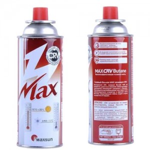 Газ MAX (MAXSUN СRV Корея оригинал), для портативних газових приладів, червоний (зима-літо)