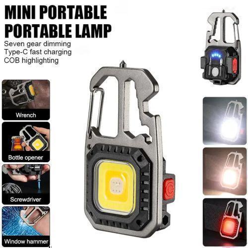Ліхтар MULTIFUNCTIONAL 5138/KL-535-COB ULTRA(white+yellow+red), multitool, Li-Ion акумулятор, магніт, карабін, викрутка, ЗУ Type-C