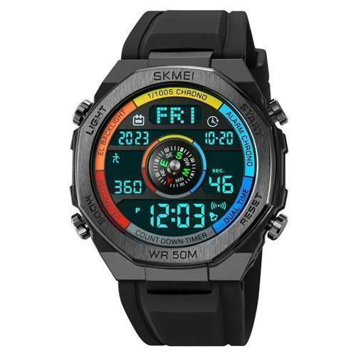 Годинники наручні 2209CKBK SKMEI, COLORFUL/BLACK, Compass, Pedometer
