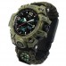 Годинники наручні 1155BAG SKMEI PARACORD, ARMY GREEN, Compass, термометр, свисток, кресало Годинники наручні 1155BAG SKMEI PARACORD, ARMY GREEN, Compass, термометр, свисток, кресало
