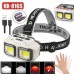 Ліхтар налобний HX-816S-2COB(White+Red), Motion Sensor, Waterproof, 1x18650, ЗП Type-C, Box Ліхтар налобний HX-816S-2COB(White+Red), Motion Sensor, Waterproof, 1x18650, ЗП Type-C, Box