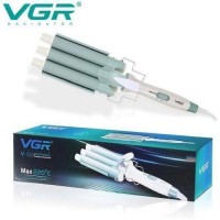 Плойка потрійна VGR V-595 WHITE, 5 режимів роботи, керамічне покриття, LED display, 100 Вт Плойка потрійна VGR V-595 WHITE, 5 режимів роботи, керамічне покриття, LED display, 100 Вт