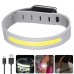 Світлодіодний LED браслет безпеки YD2307-COB(White+Red), Waterproof, Li-Ion акумулятор., ЗП Type-C