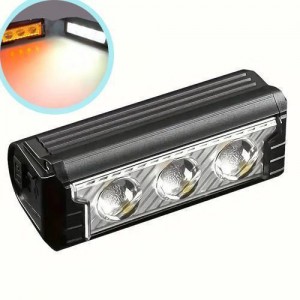 Велофара потужна FY-339B-3LED(white+yellow), Waterproof, Li-Ion акумулятор, ЗУ Type-C Велофара потужна FY-339B-3LED(white+yellow), Waterproof, Li-Ion акумулятор, ЗУ Type-C