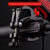 Велофара з сигналом та тримачем телефону LY-25-2T6(white+yellow), waterproof, ЗУ microUSB, Li-Ion акумулятор